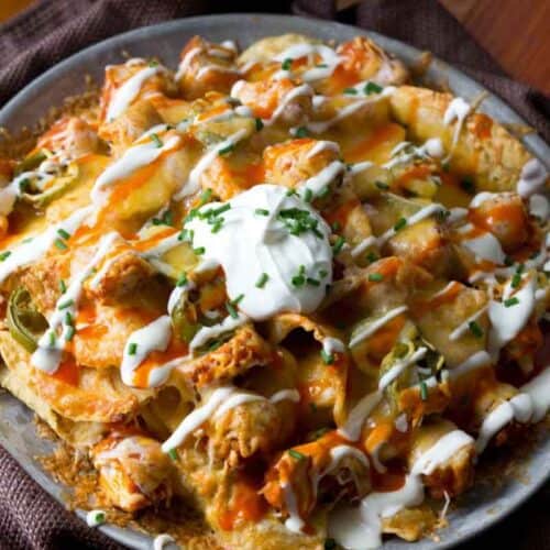 Cheesy Buffalo Chicken Nachos Midgetmomma