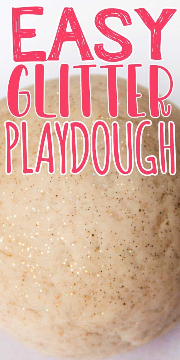 How to Make Glitter Play Dough {easy no cook recipe!}