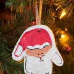 Handprint Santa Ornament. Diy Santa Ornament With Kids Handprint