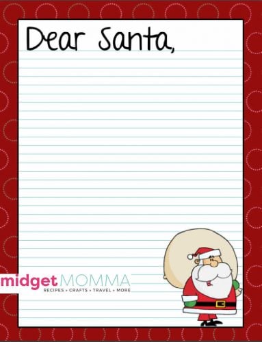 FREE Santa Letter Printables - 5 Designs to pick from! • MidgetMomma