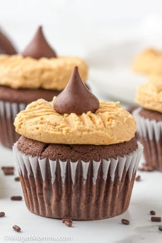 Peanut Butter Blossom Cupcake