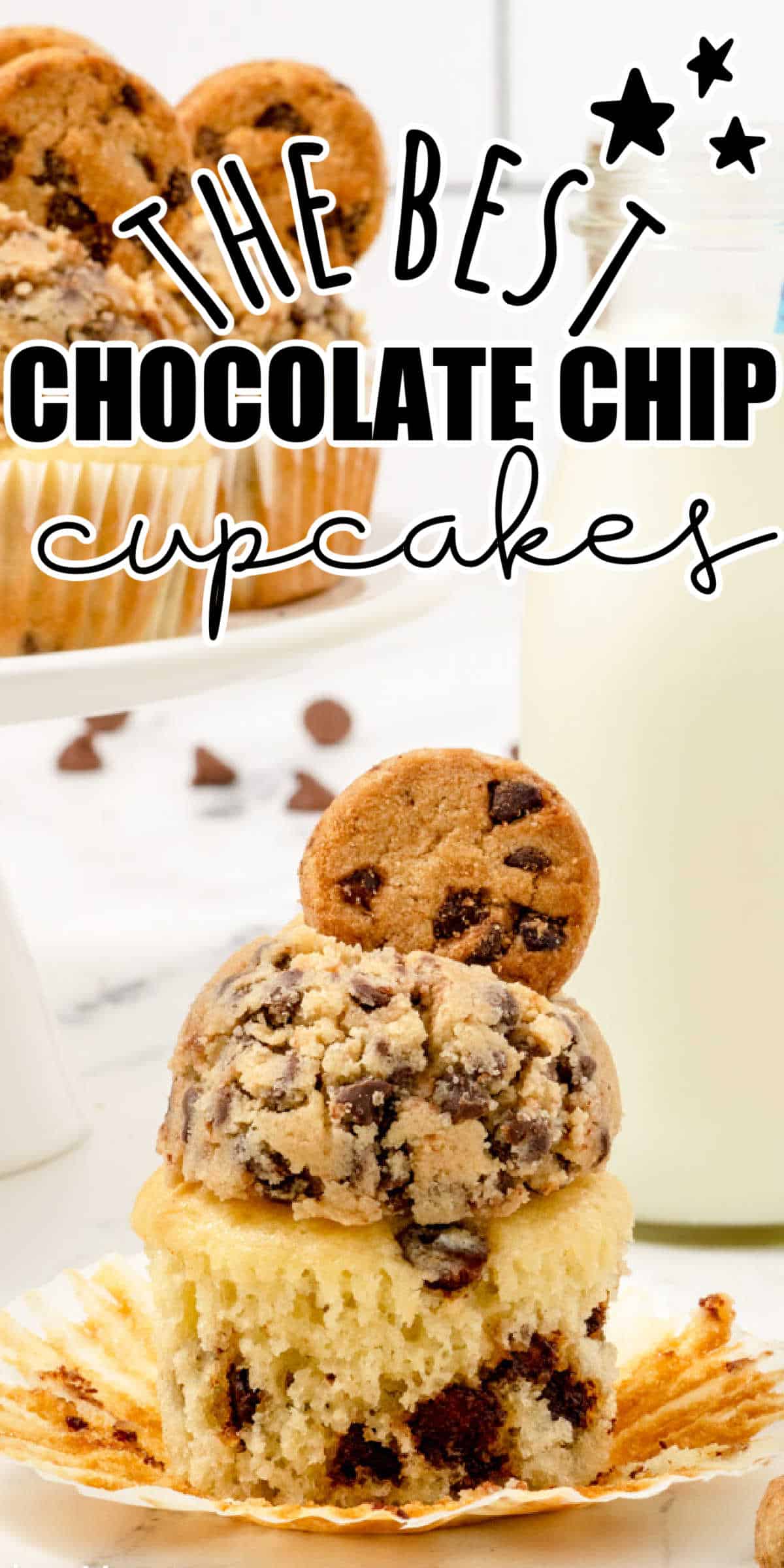 Chocolate Chip Cupcakes Recipe • MidgetMomma