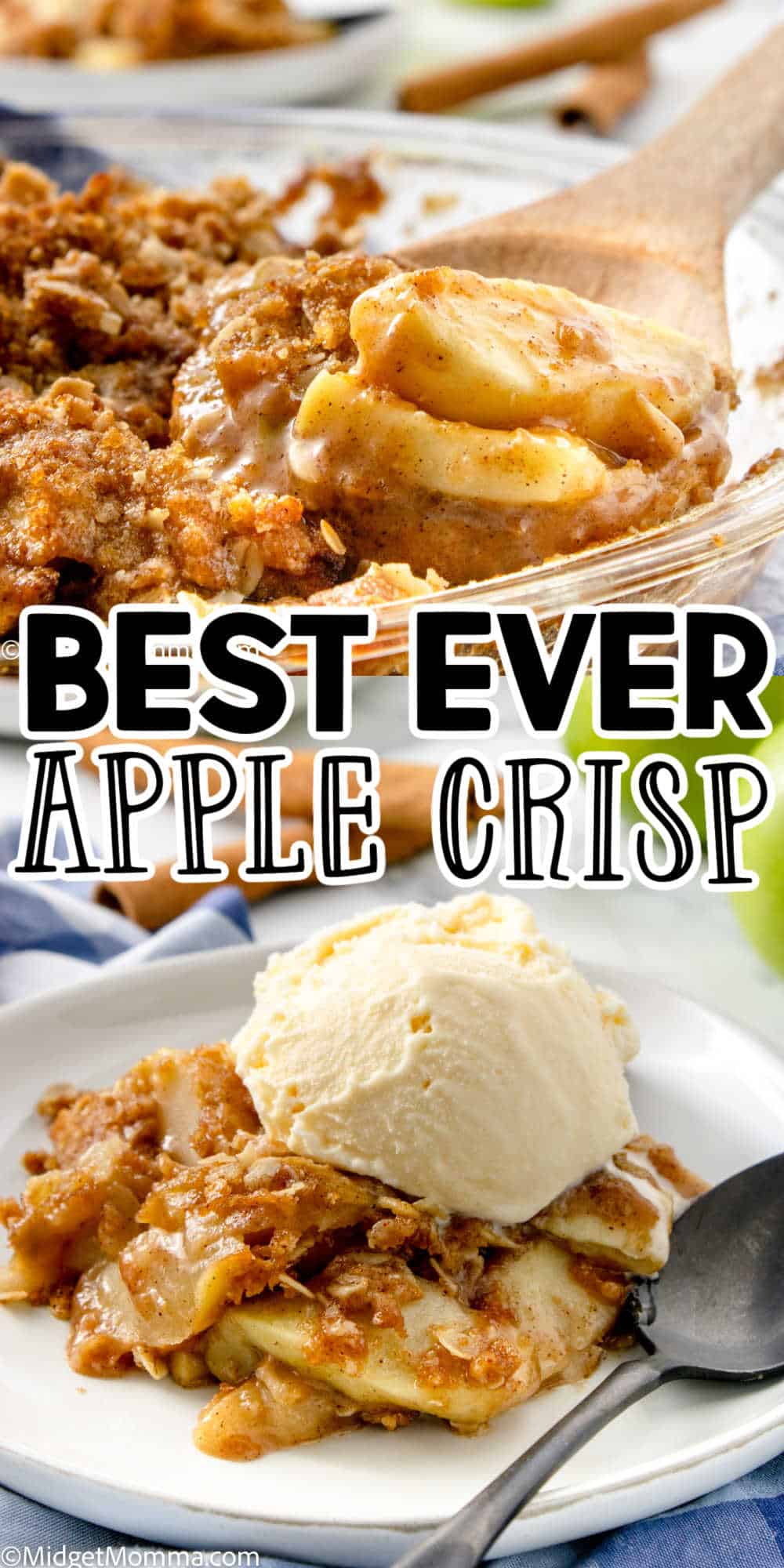 Easy Old Fashioned Apple Crisp recipe with Oat Topping