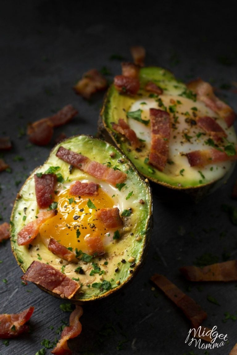 Baked Avocado and Egg Nest Recipe • MidgetMomma