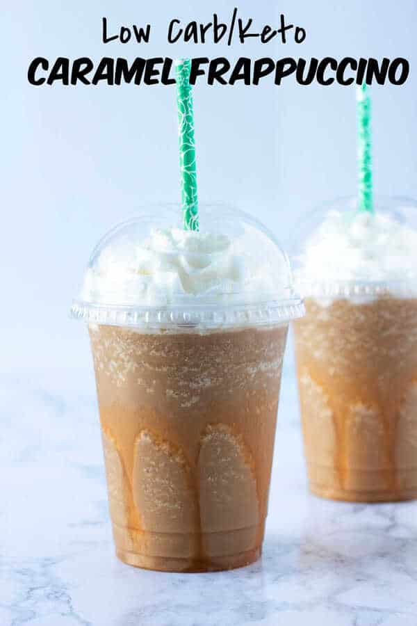 Low Carb Sugar Free Caramel Frappuccino (Keto Friendly too!)