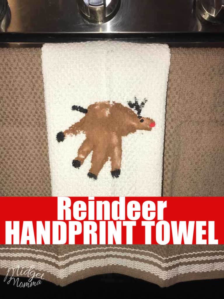 reindeer handprint shirt