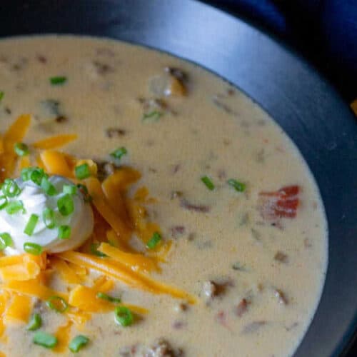 Cheeseburger Soup Low Carb and Keto Friendly! • MidgetMomma