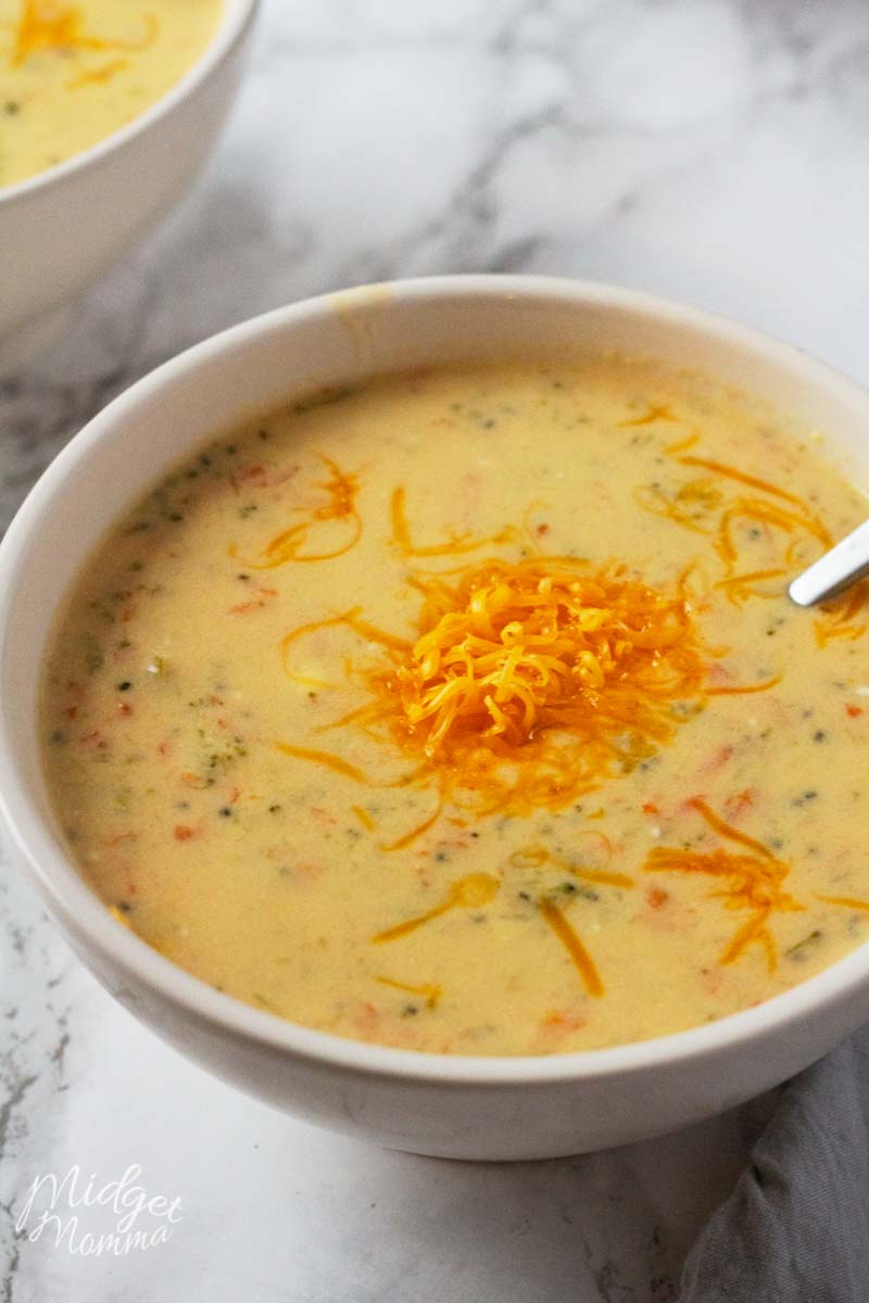 Instant Pot Broccoli Cheddar Soup • MidgetMomma