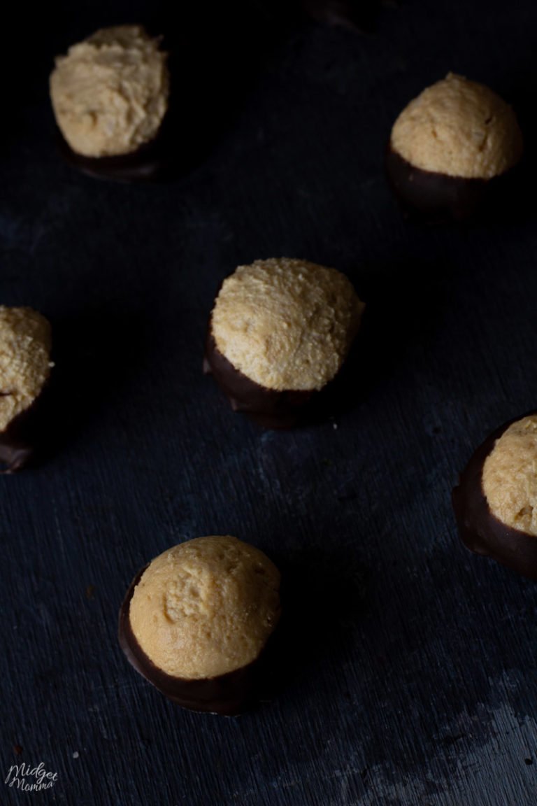 Keto Buckeye Chocolate Peanut Butter Balls Fat Bombs • MidgetMomma