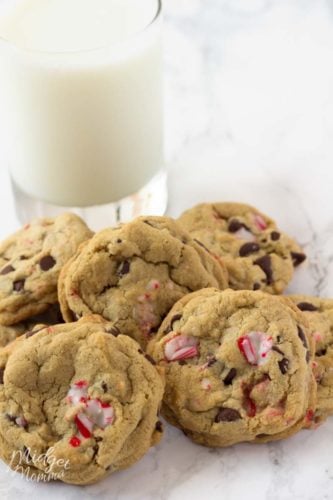 Peppermint Chocolate Chip Cookies • MidgetMomma