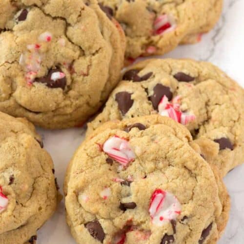 Peppermint Chocolate Chip Cookies • MidgetMomma