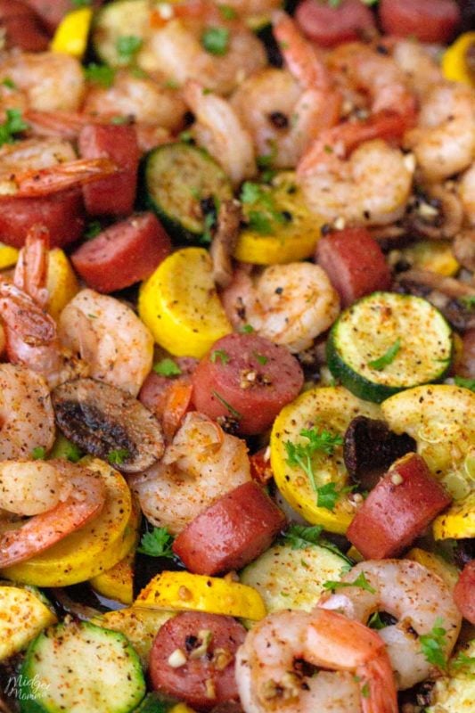 Sheet Pan Shrimp Boil With Sausage & Veggies Recipe