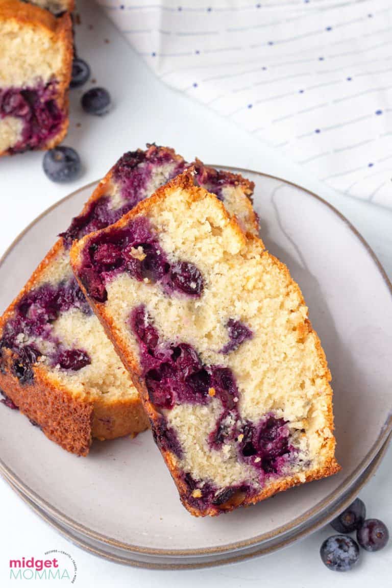 Easy Moist Blueberry Bread Recipe • MidgetMomma