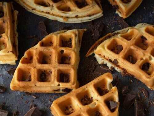 Chocolate Chip Waffles Recipe Midgetmomma