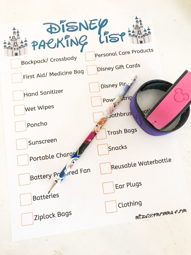 Disney World Packing List + Printable