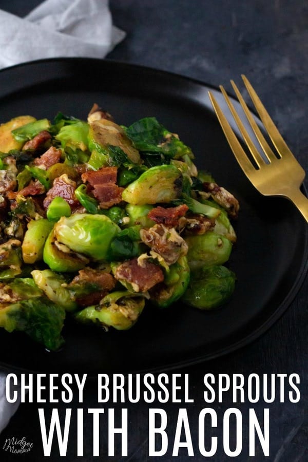 Cheesy Brussel Sprouts With Bacon Midgetmomma
