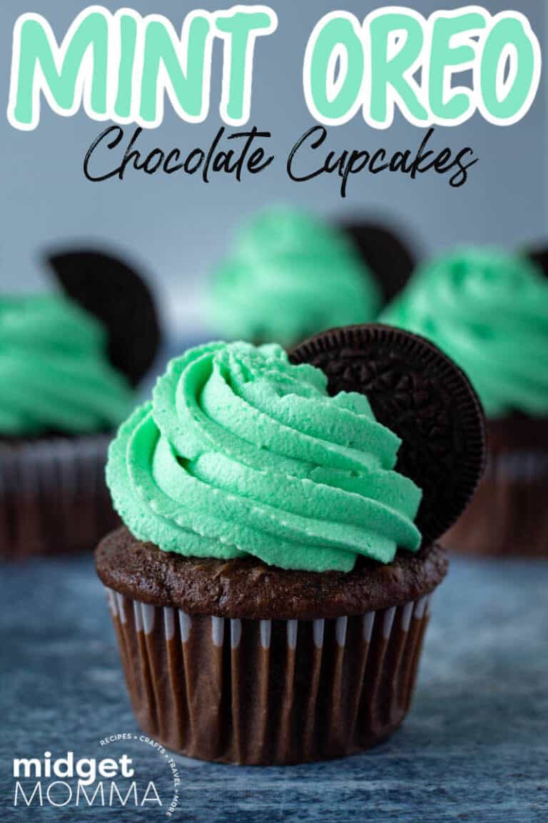 Mint Oreo Chocolate Cupcakes Recipe • MidgetMomma