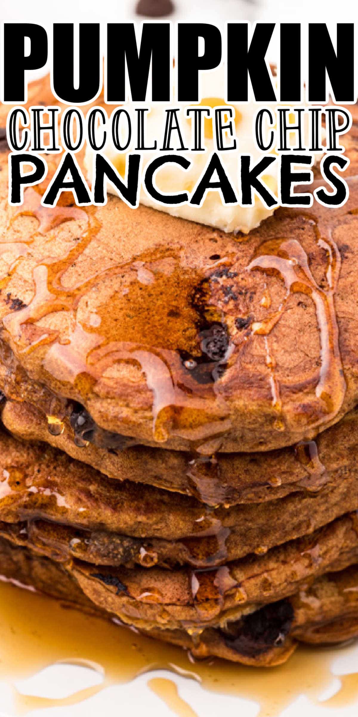 Pumpkin Chocolate Chip Pancakes • MidgetMomma