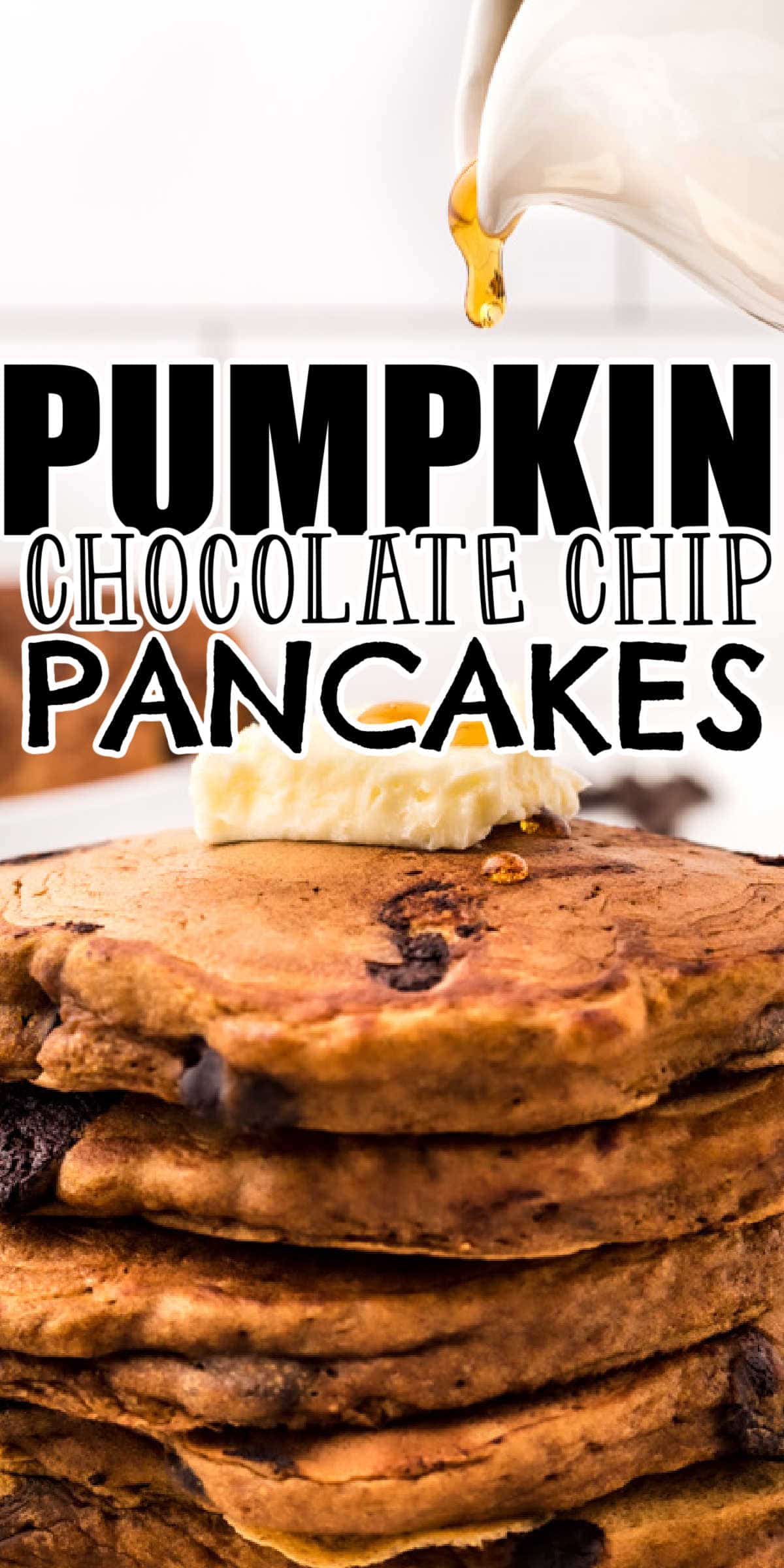 Pumpkin Chocolate Chip Pancakes • MidgetMomma