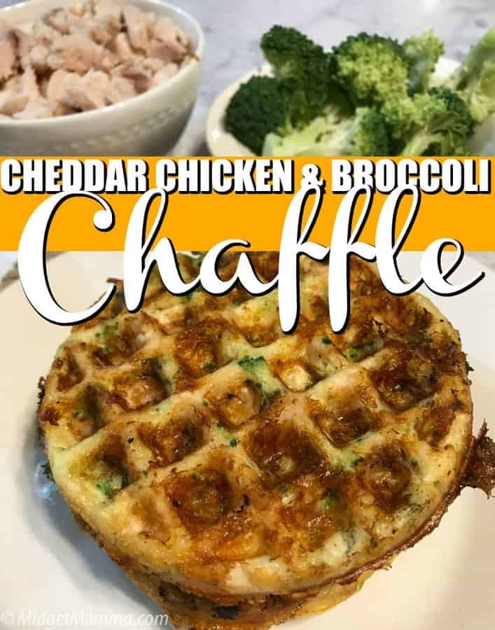 Broccoli and Cheese Chaffle Recipe • MidgetMomma