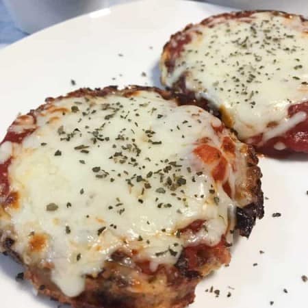 Chicken Parmesan Chaffle (Keto Chaffle Recipe) • MidgetMomma