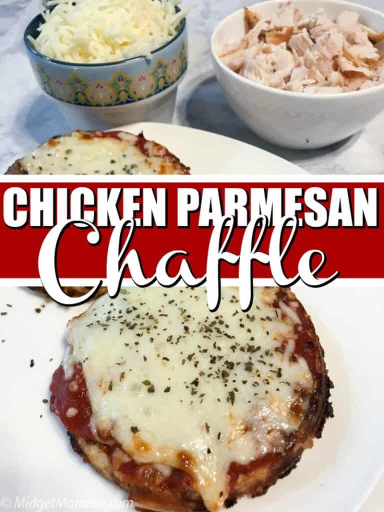 Chicken Parmesan Chaffle (Keto Chaffle Recipe) • MidgetMomma