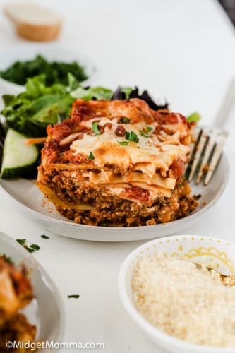 The BEST Homemade Lasagna Recipe • MidgetMomma