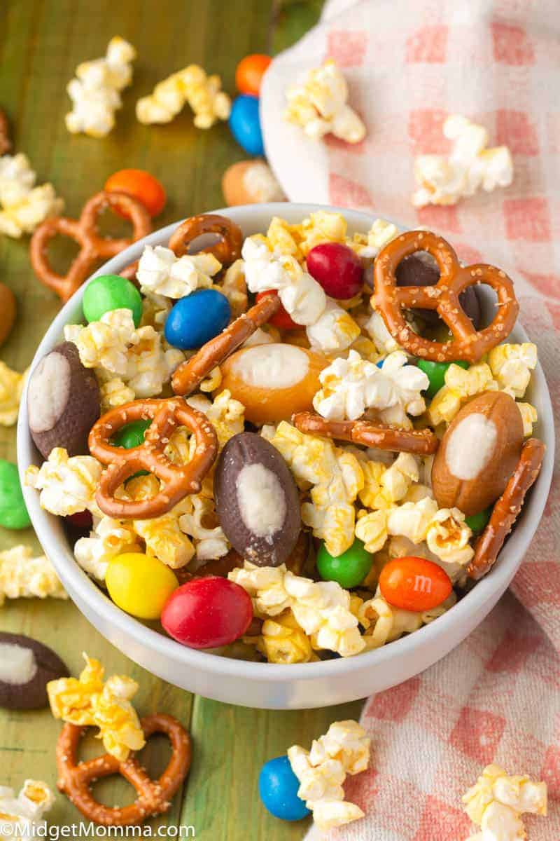 Easy Sweet and Salty Snack Mix with M&M's