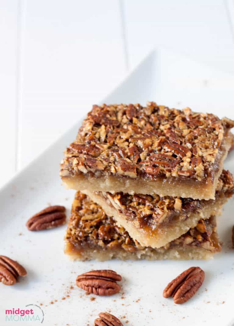 Easy Pecan Pie Dessert Bars Recipe • MidgetMomma