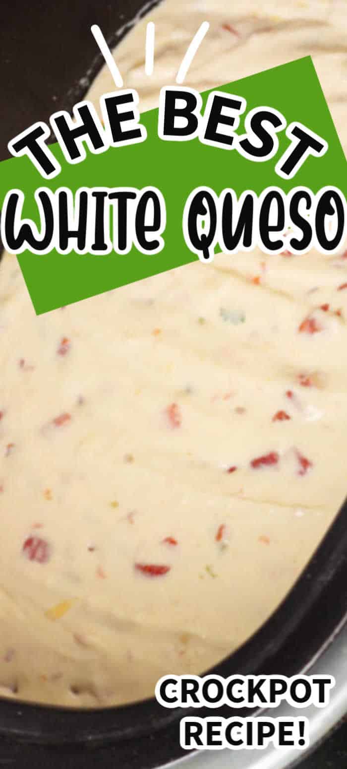 Easy Crock Pot White Queso Dip • MidgetMomma