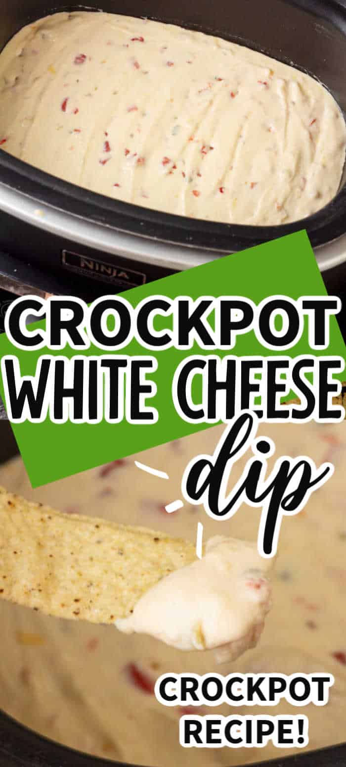 Easy Crock Pot White Queso Dip • MidgetMomma