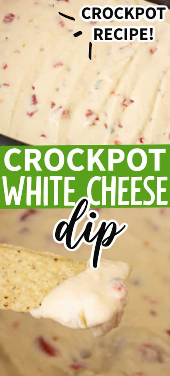Easy Crock Pot White Queso Dip • MidgetMomma
