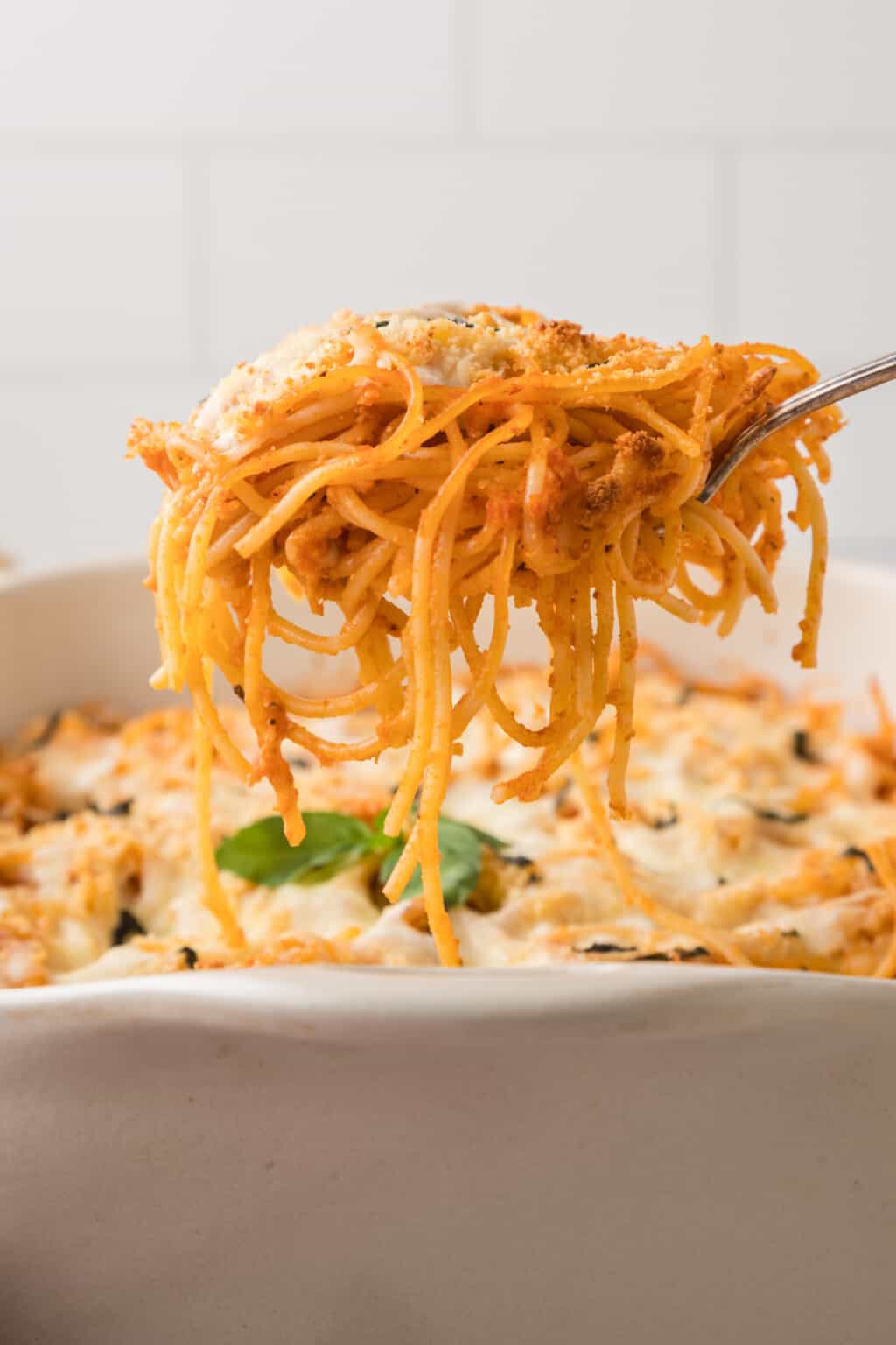 Easy Cheesy Baked Spaghetti Recipe