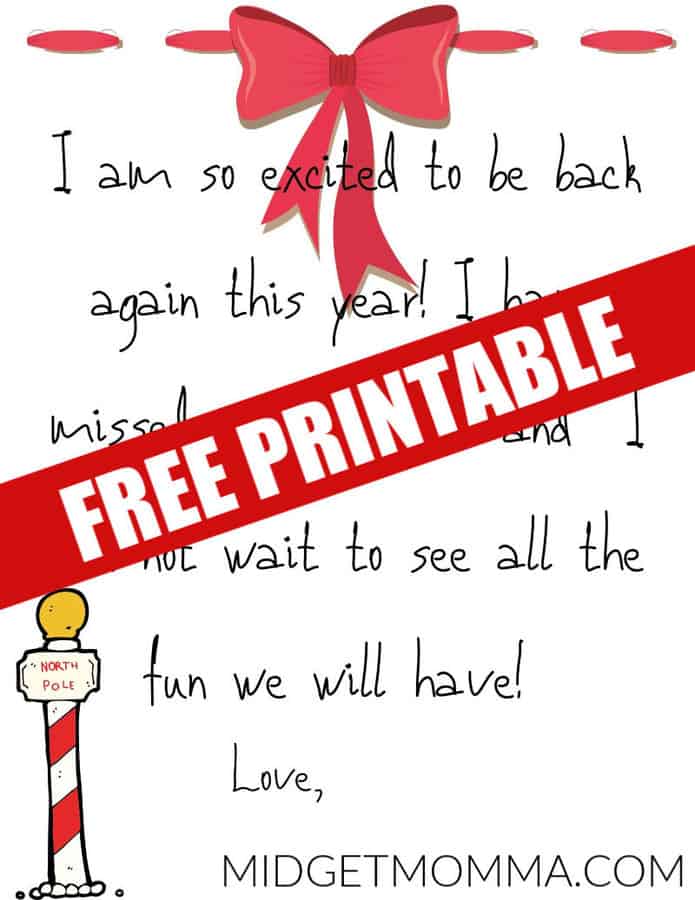 Im Back Free Elf On The Shelf Printables