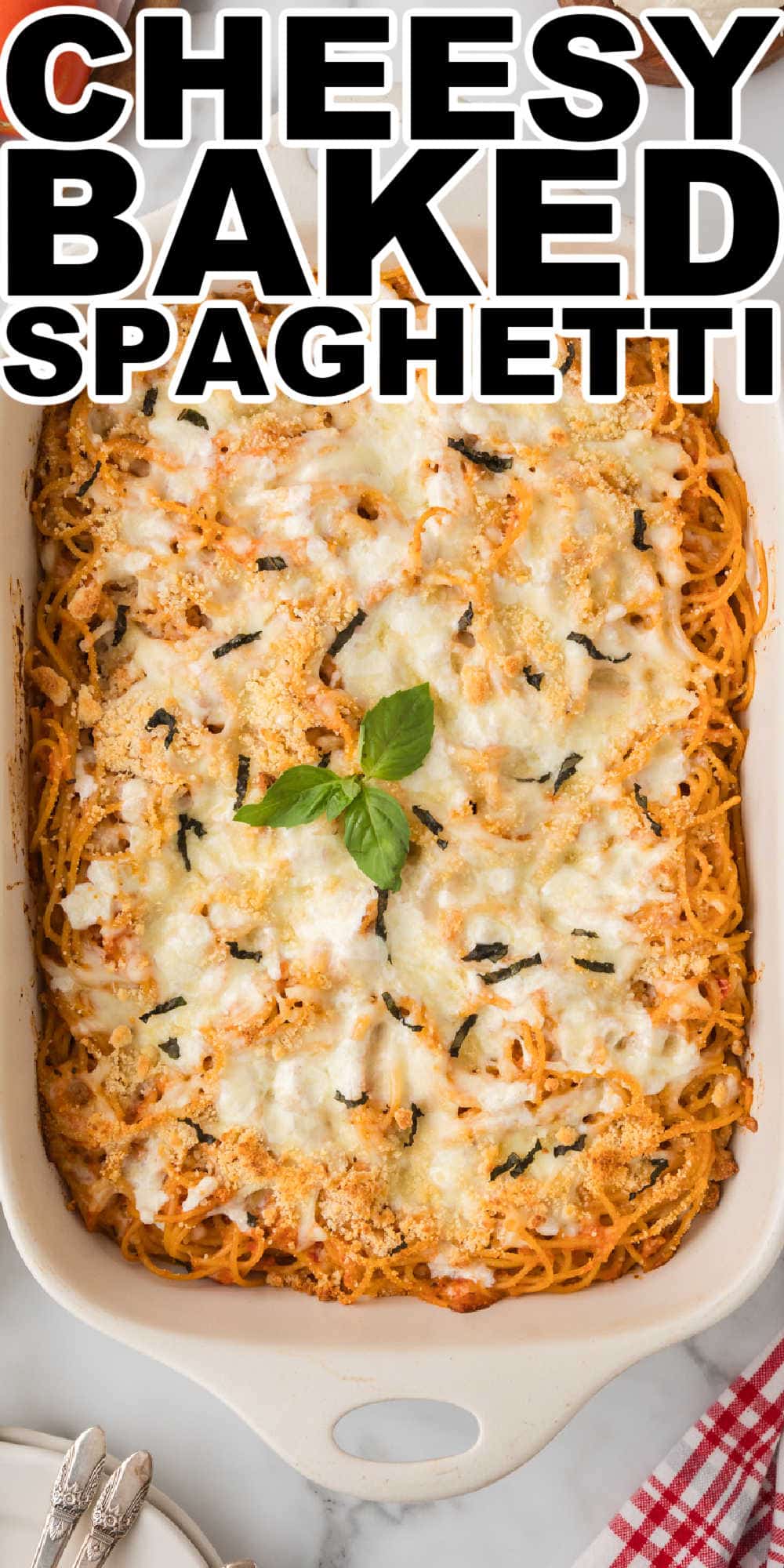 Easy Cheesy Baked Spaghetti Recipe
