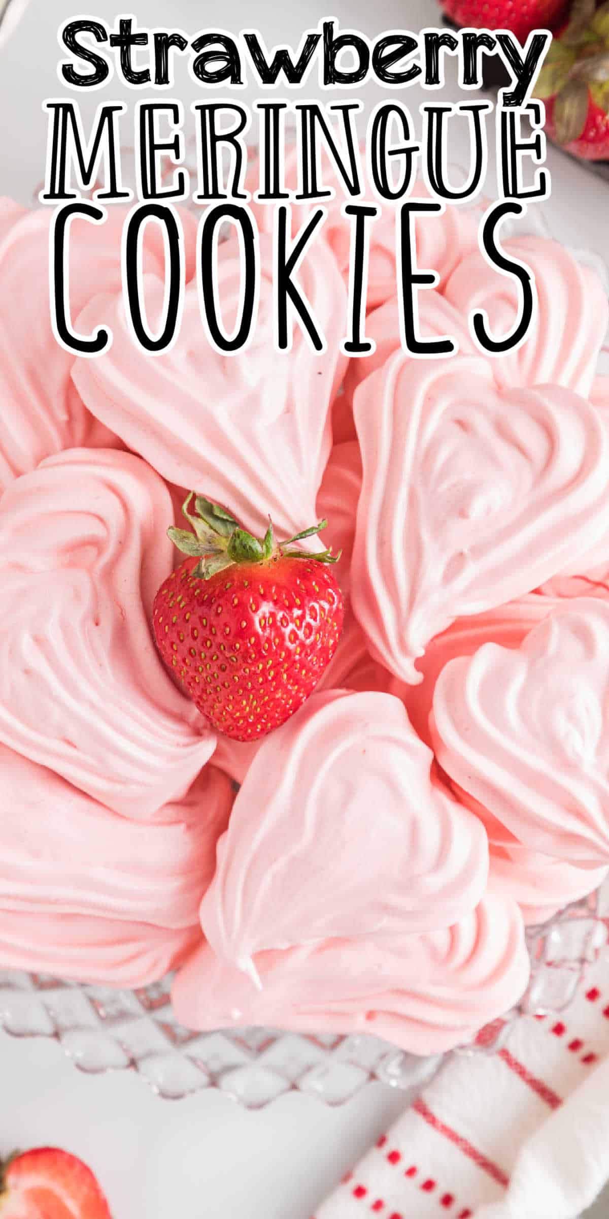 Strawberry Meringue Cookies Recipe