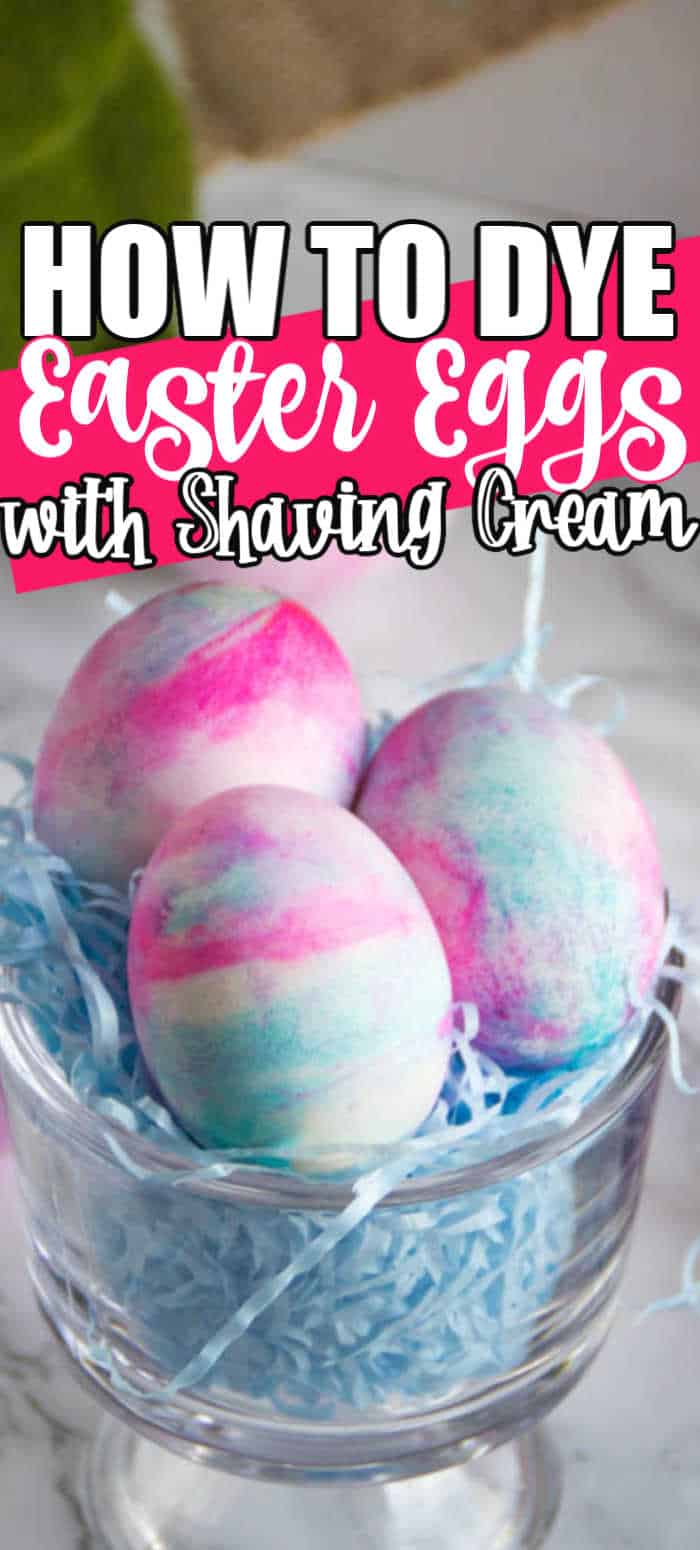 How to Dye Easter Eggs with Shaving Cream