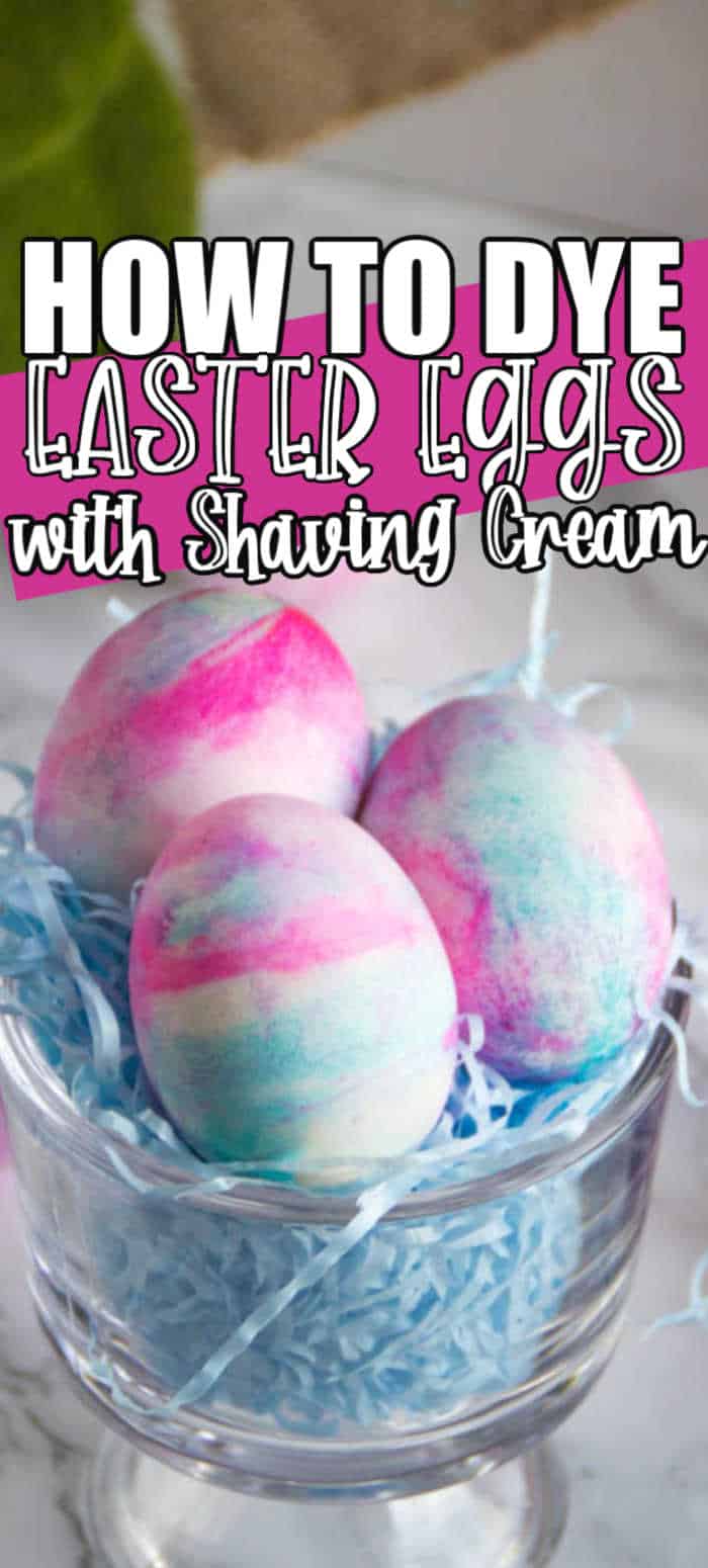 How to Dye Easter Eggs with Shaving Cream