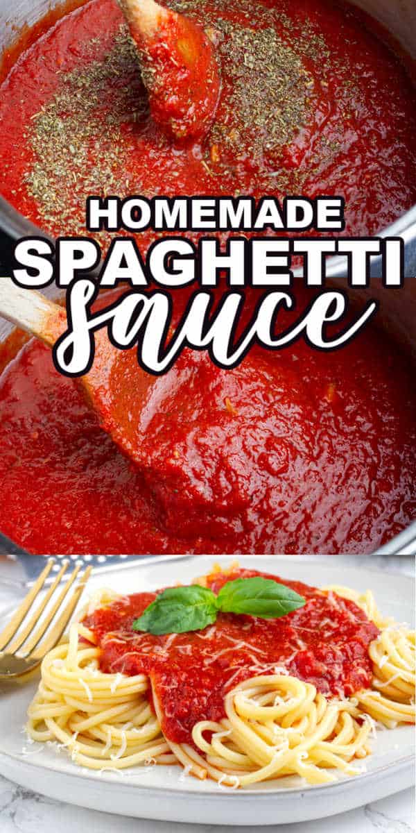 The BEST Easy Homemade Spaghetti Sauce Recipe • MidgetMomma