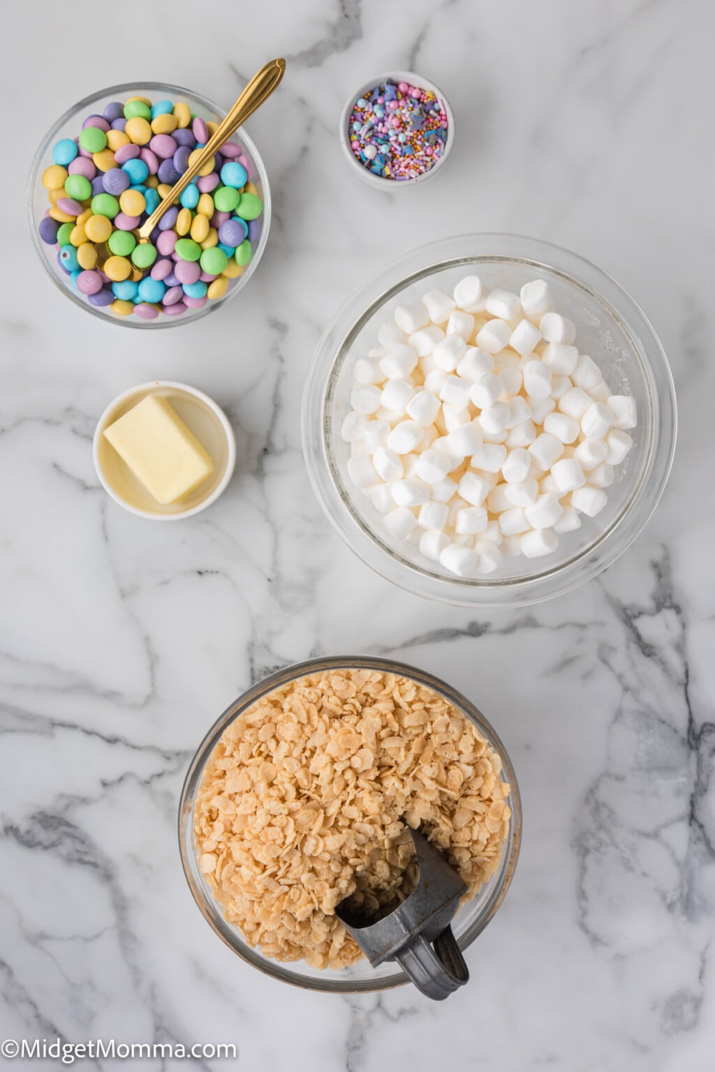 Easter M&M Rice Krispie Treats Recipe • MidgetMomma