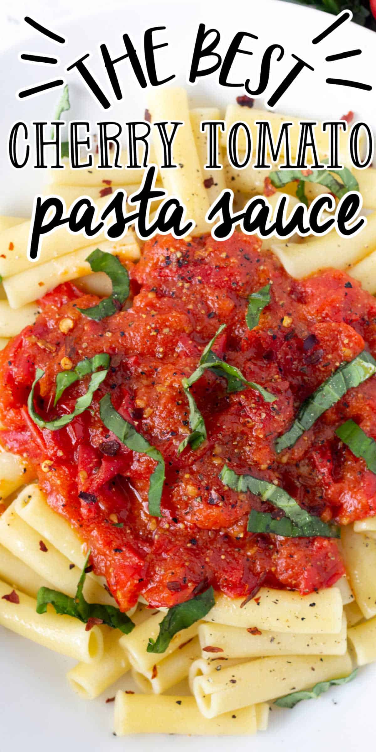 Spicy Cherry Tomato Pasta Sauce (Done in 30 minutes!)