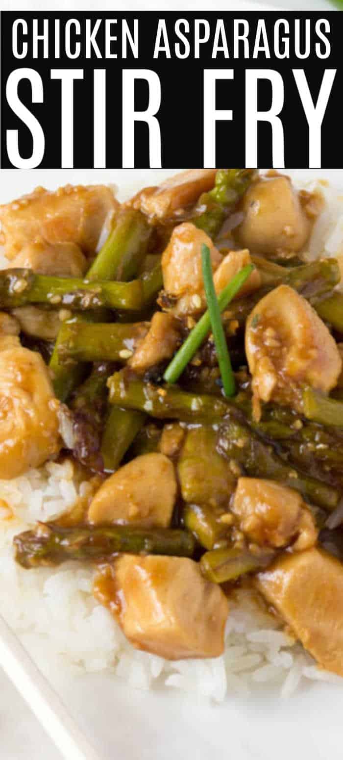 Chicken Asparagus Stir Fry Recipe • MidgetMomma
