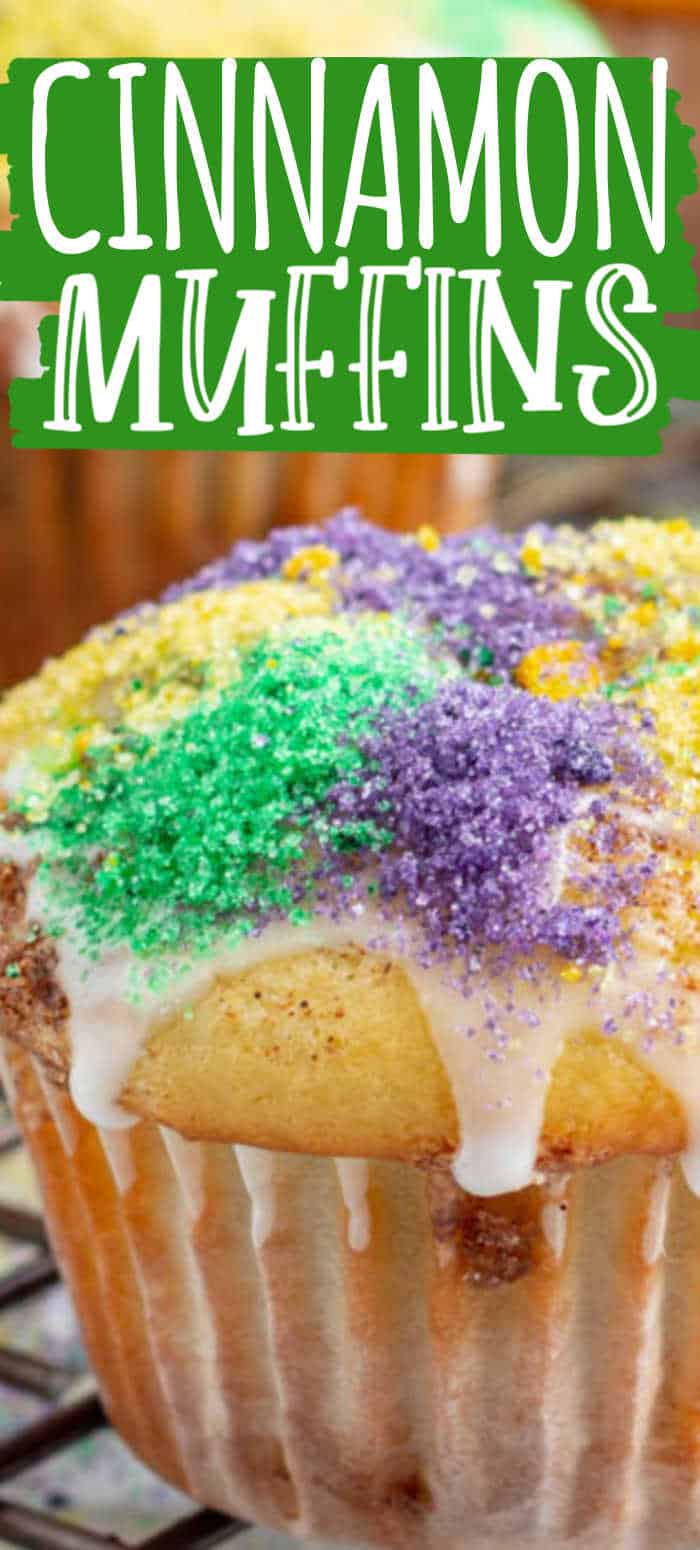 cinnamon roll mardi gras cake