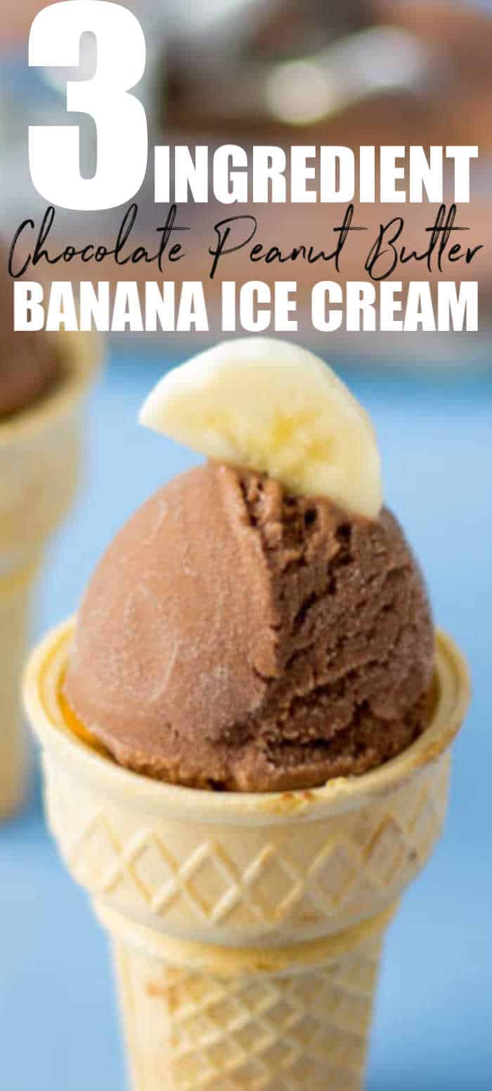 Homemade Ice Cream | Banana Chocolate Peanut Butter Flavor