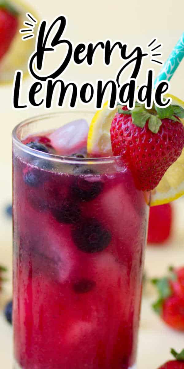 Refreshing Berry Lemonade (Made With Strawberries, Blueberries ...