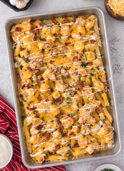 chicken bacon ranch fries recipe