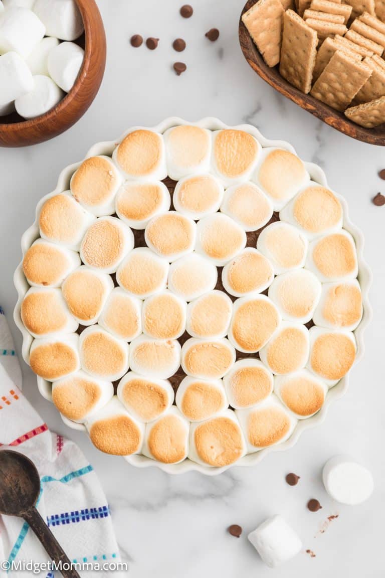 Easy Oven Baked Smores Dip Recipe • Midgetmomma 