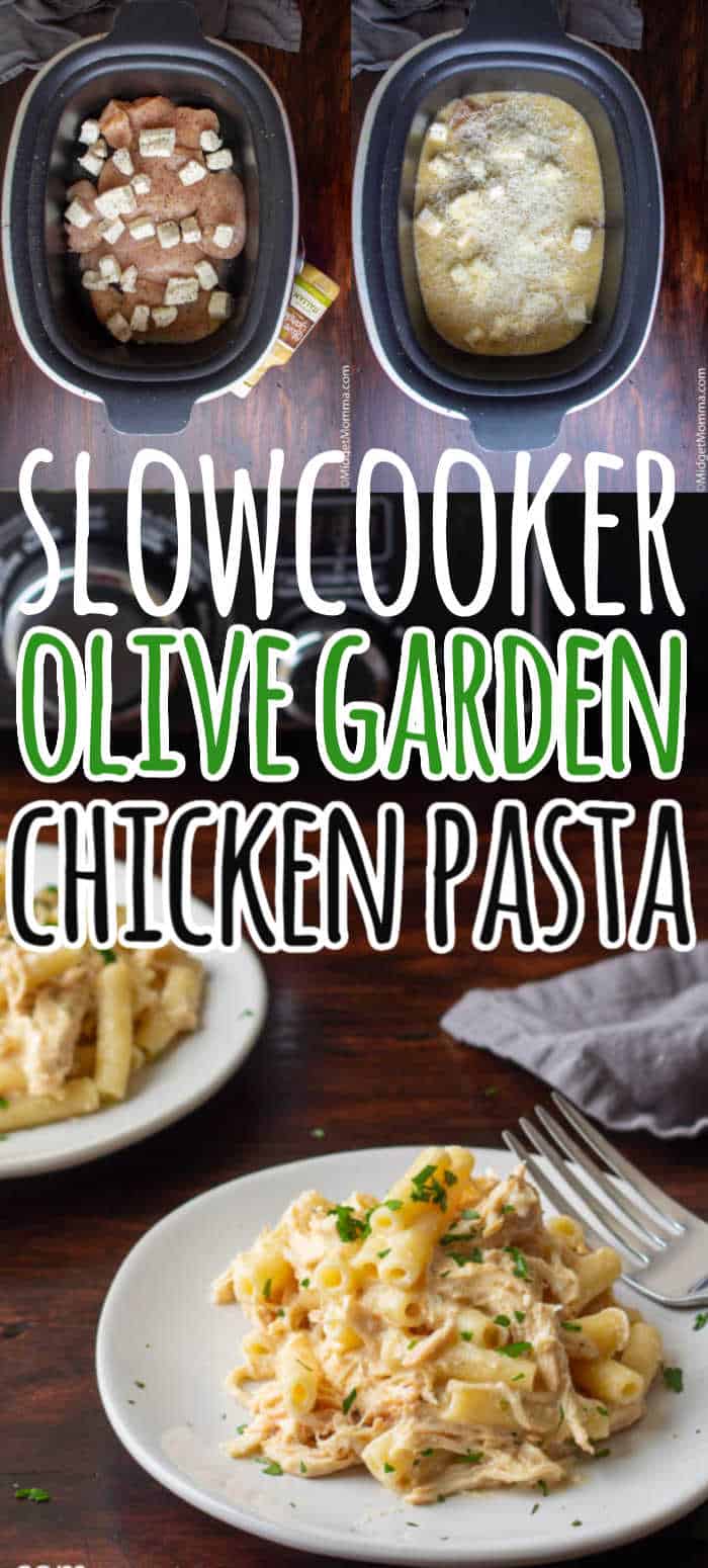 Slow Cooker Creamy Italian Chicken Pasta (Olive Garden Chicken Pasta)
