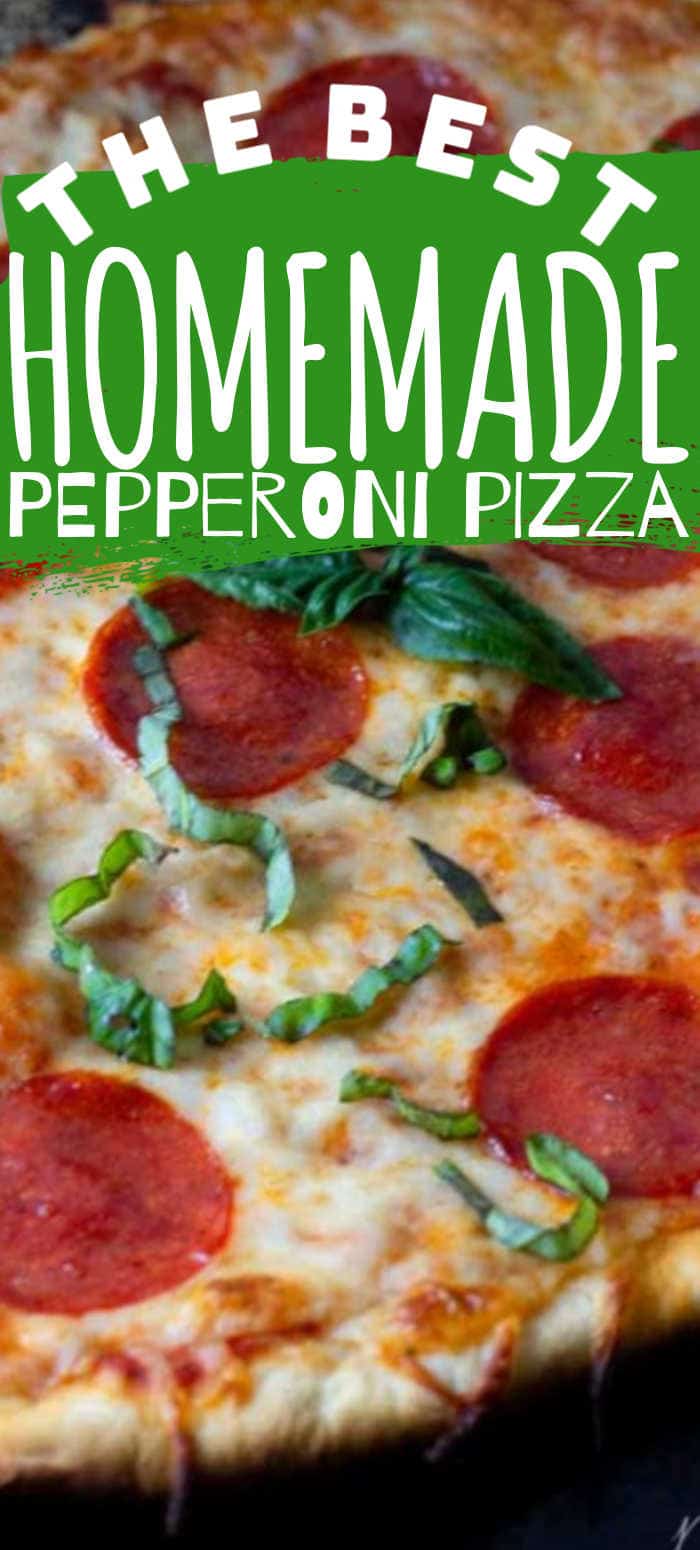 Homemade Pepperoni Pizza • MidgetMomma