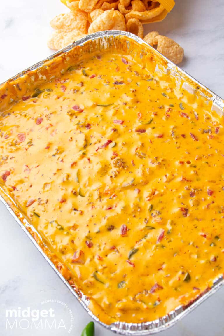 Smoked Queso Dip - The Best Velveeta Queso Dip! • MidgetMomma